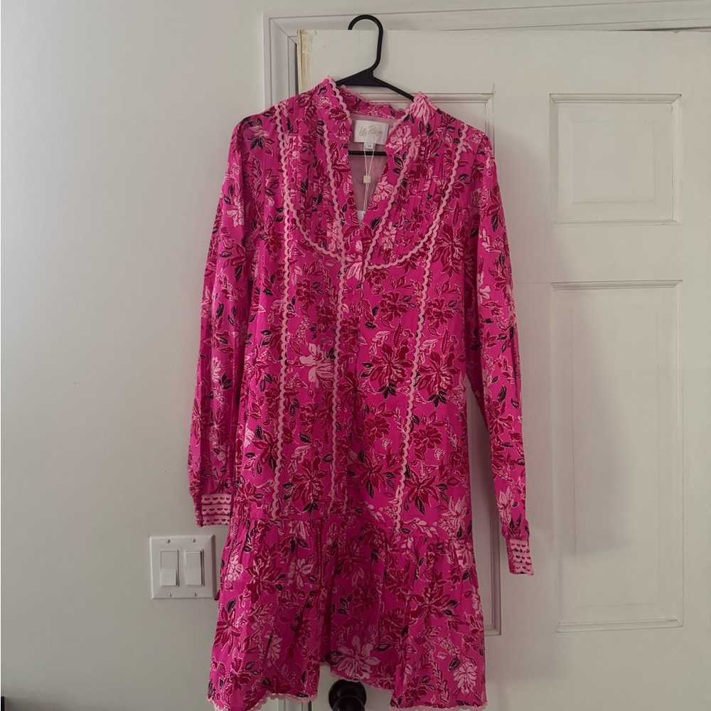 Lilly Pulitzer Passion Fruit Pink Arletta Dress NWT size 14